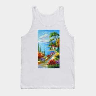 Sunny beach by the sea Tank Top